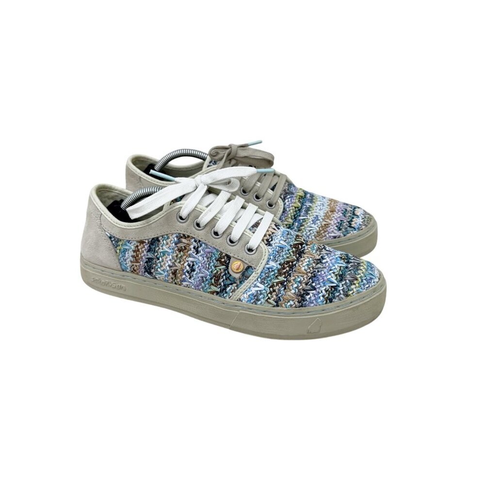 Satorisan Heisei Fantasia Woven Low Top Lace Up Sneakers Shoes Womens 40 US 8.5